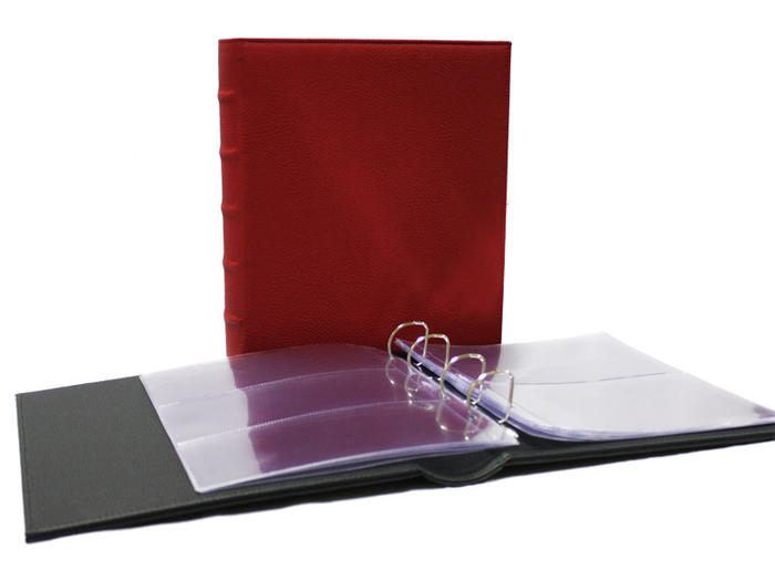 Альбом вертикальный 230х270 мм (Элит) иск. кожа с обложкой, с листами для бон Альбом вертикальный 230х270 мм (Элит) иск. кожа с обложкой, с листами для бон